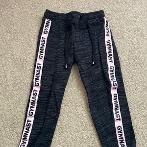 Justice girls gymnastics sweat pants